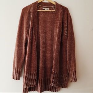 LOFT Chenille Open Cardigan